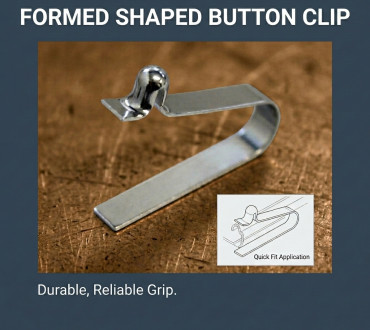 16MM PRESSED SINGLE BUTTON SPRING CLIP 1