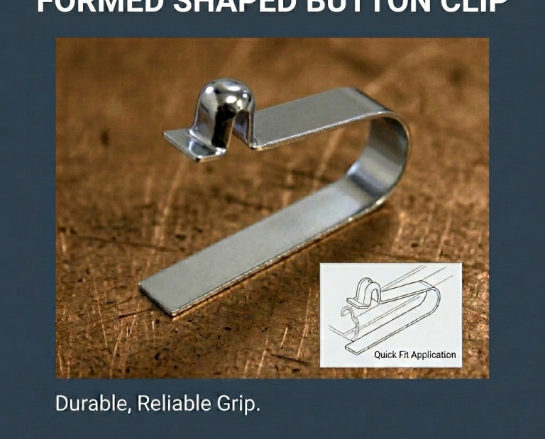 23MM PRESSED SINGLE BUTTON SPRING CLIP 1