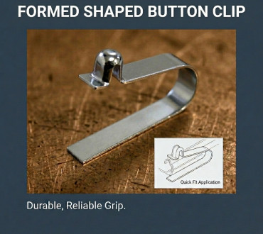 28MM PRESSED SINGLE BUTTON SPRING CLIP 1