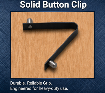 6 X 8MM DOUBLE SOLID BUTTON SPRING CLIP 1