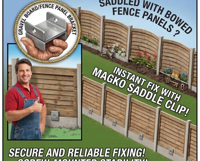 GRAVEL BOARD / FENCE BRACKETS - PACK OF 2 2