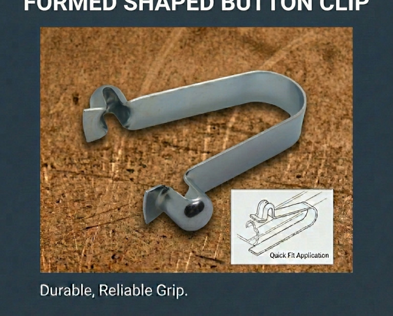 32MM PRESSED SINGLE BUTTON SPRING CLIP 1