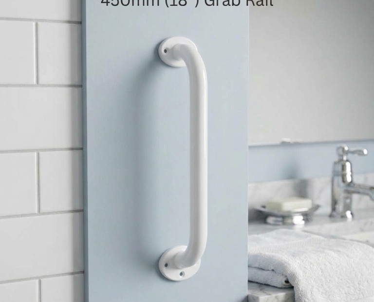GRAB HANDLE IN WHITE – 450mm (18