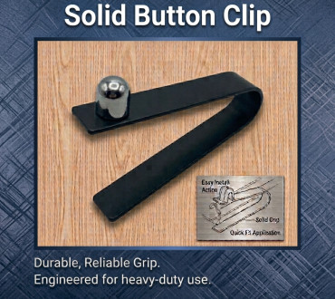 6 X 8MM SINGLE SOLID BUTTON SPRING CLIP 1